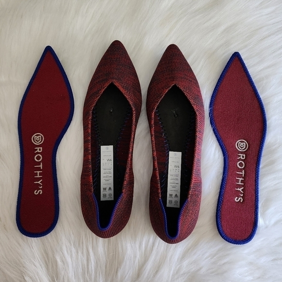 *NWOB* Rothy's The Point in Crimson Heather Red - Picture 7 of 8